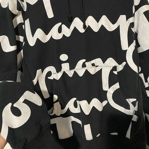 Champion All Over Print Reverse Weave Hoodie - Picture 3 of 5